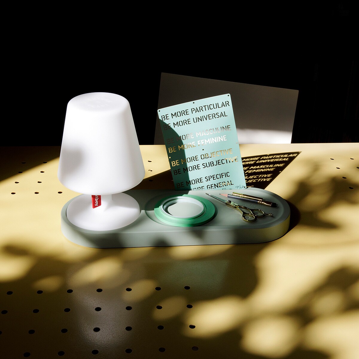 Edison the Petit Residence Storage Board with LED Lamp