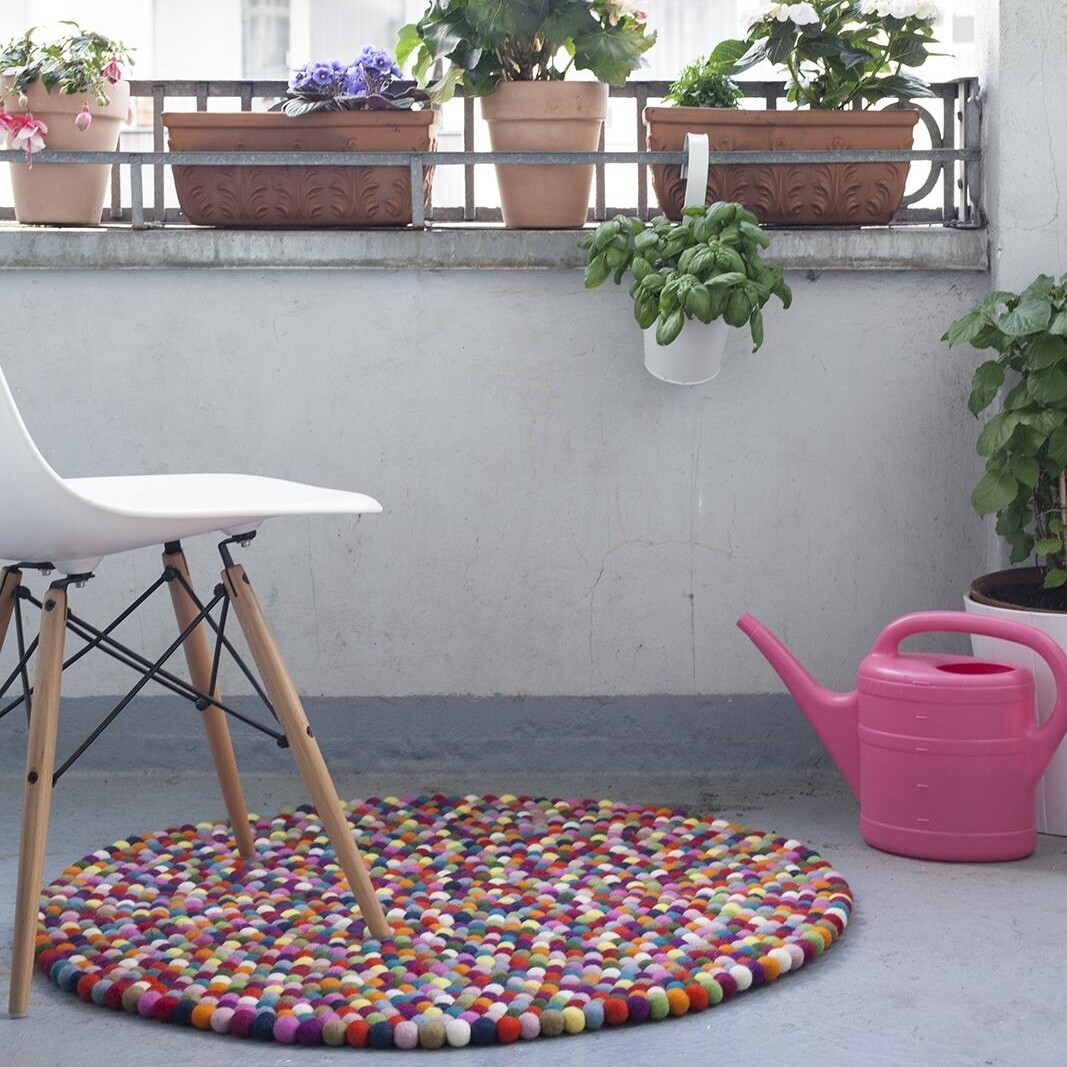 Lotte Felt Ball Rug