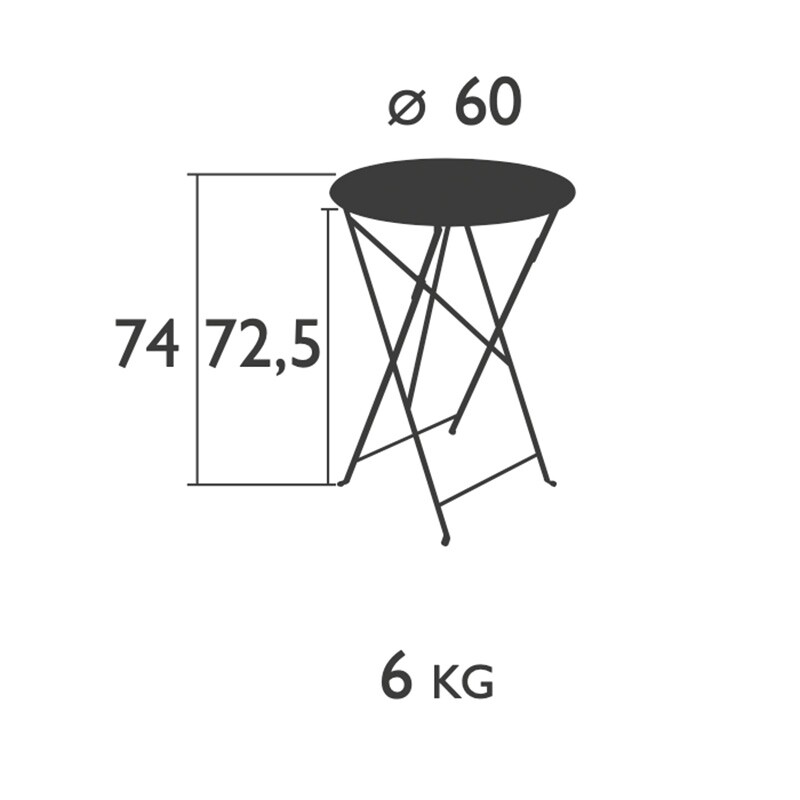 Bistro Folding Table Ø60cm