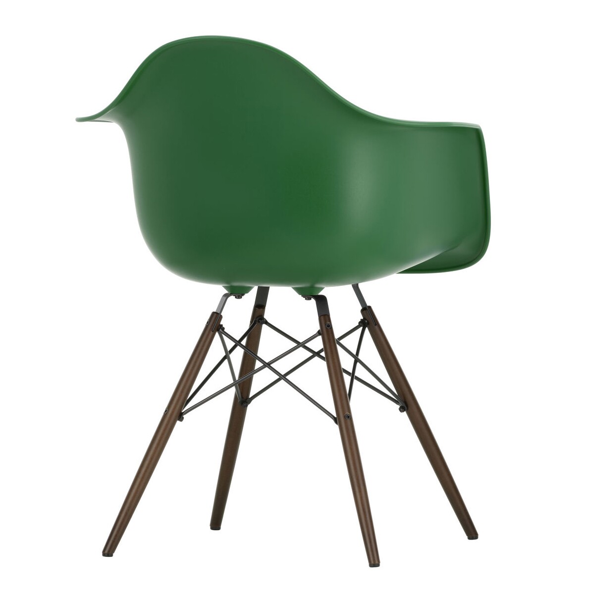 Eames Plastic Armchair DAW RE Dark Maple Base