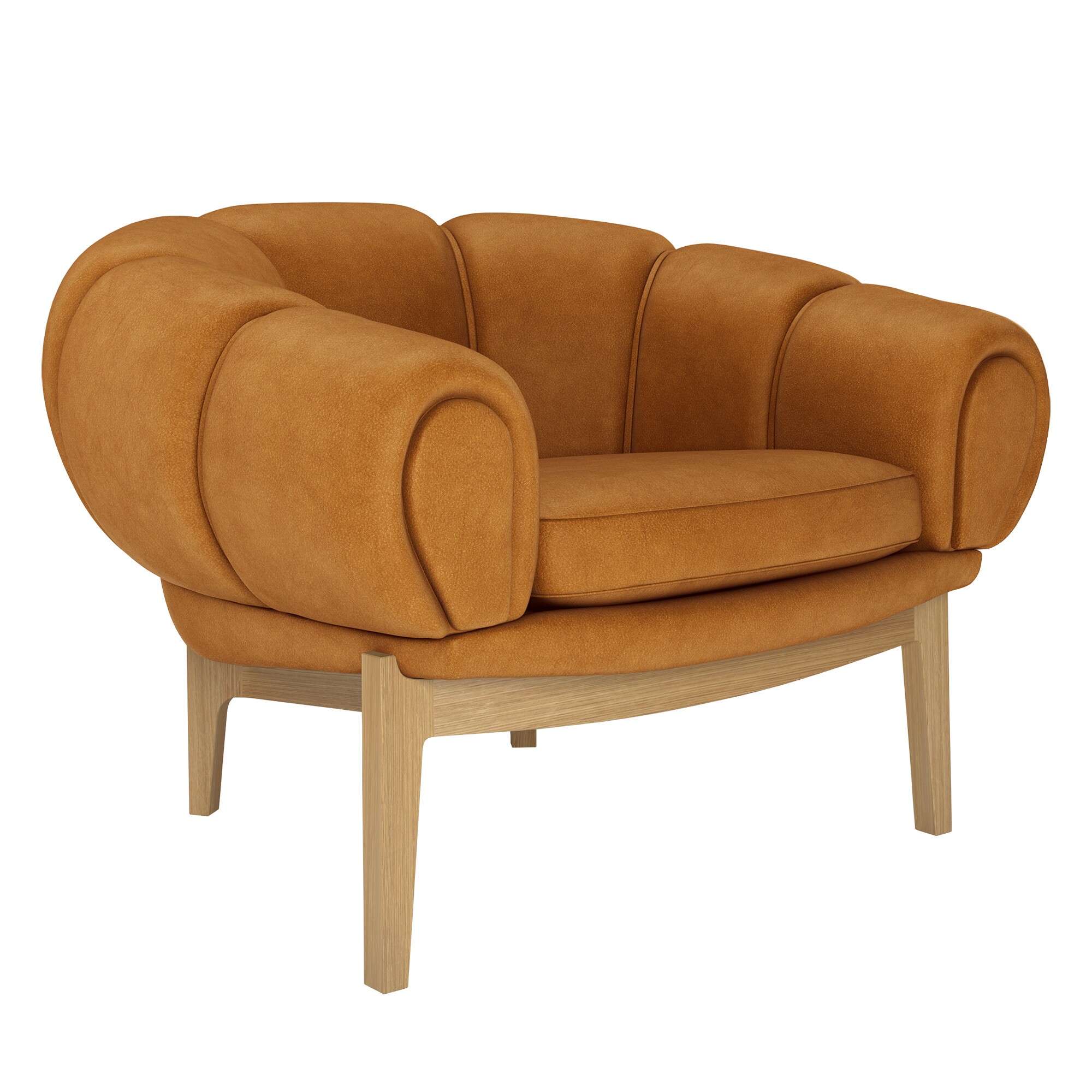 Croissant Lounge Chair Leather