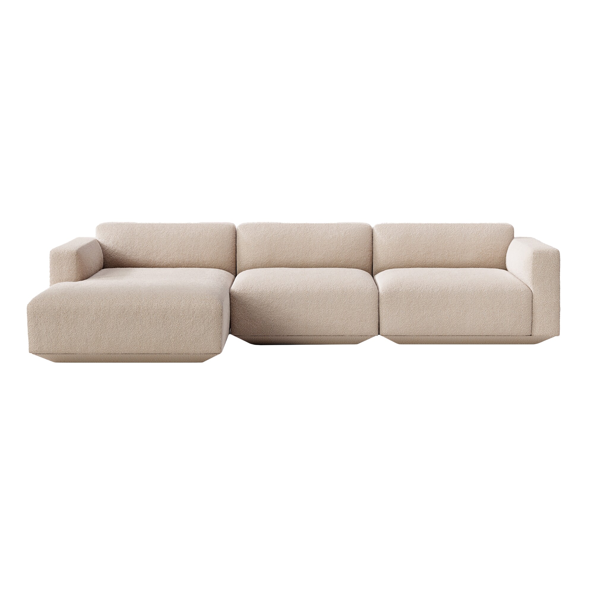 Develius 3-Seater Sofa Chaise Longue Left