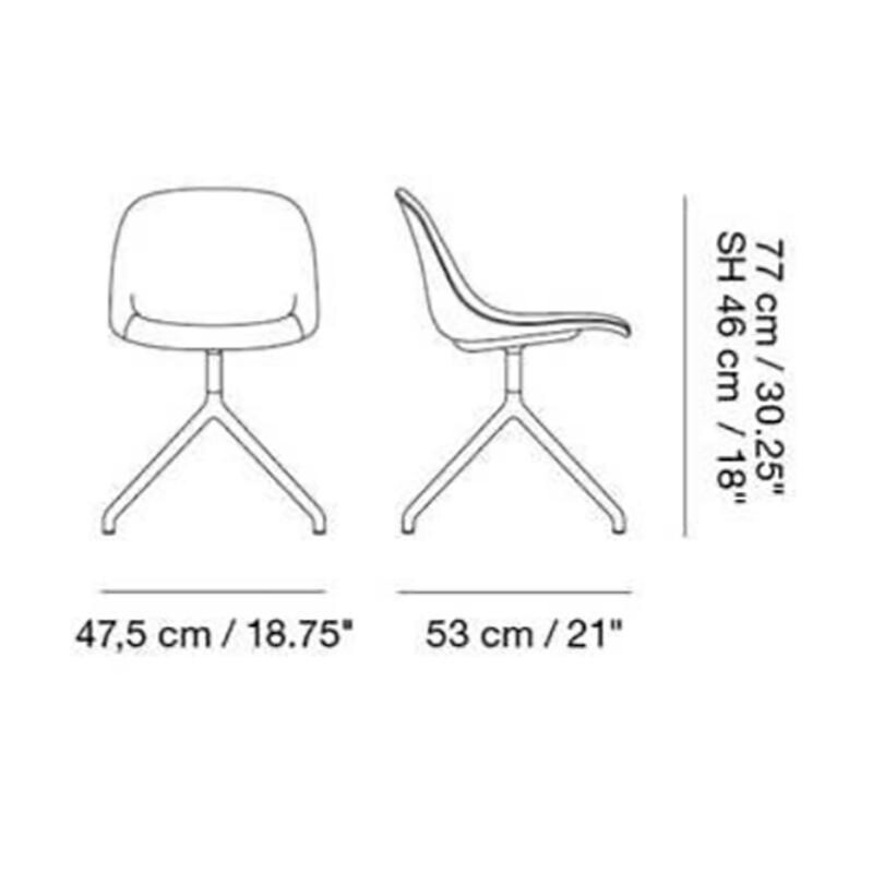 Fiber Side Chair Swivel Base
