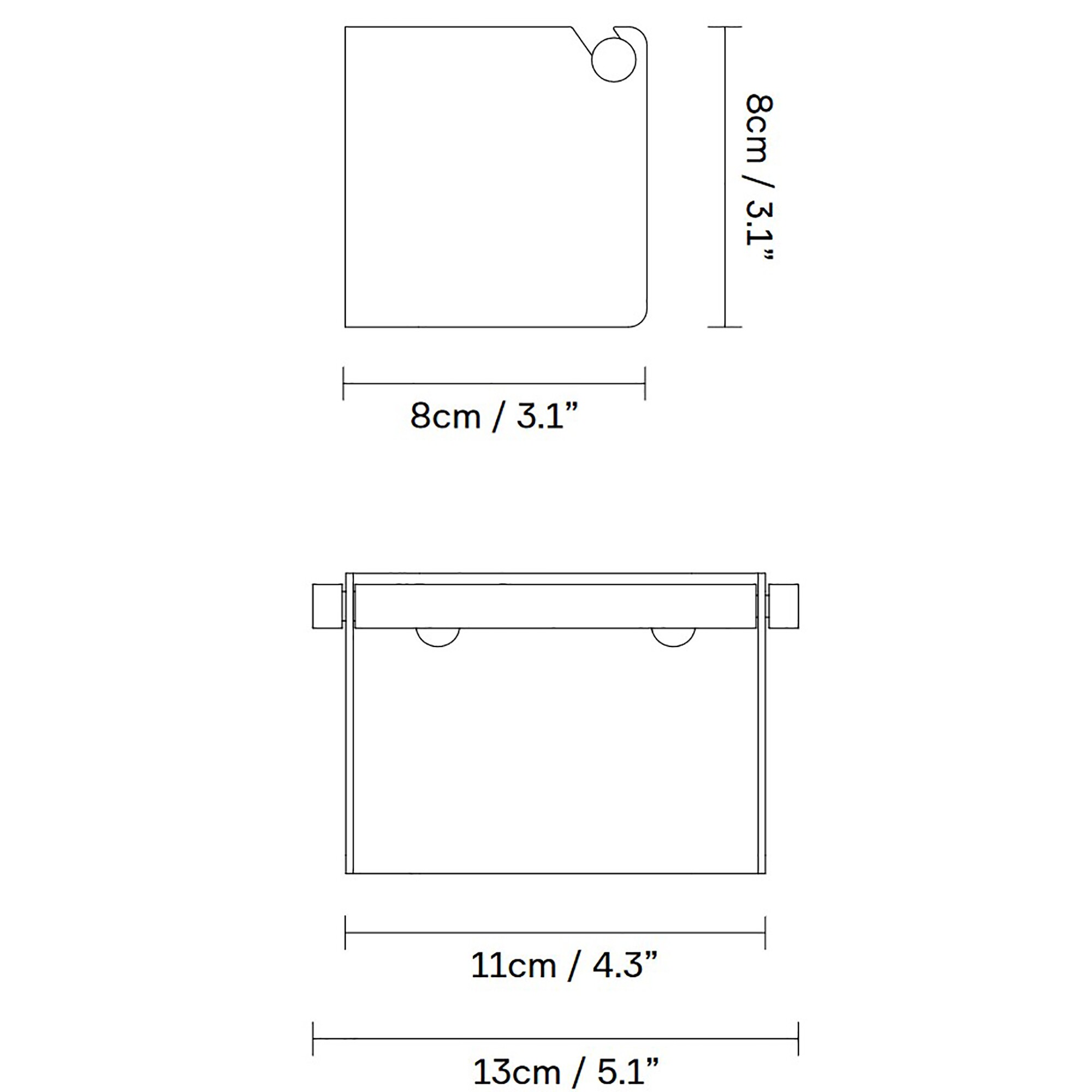 Arc Toilet Roll Holder