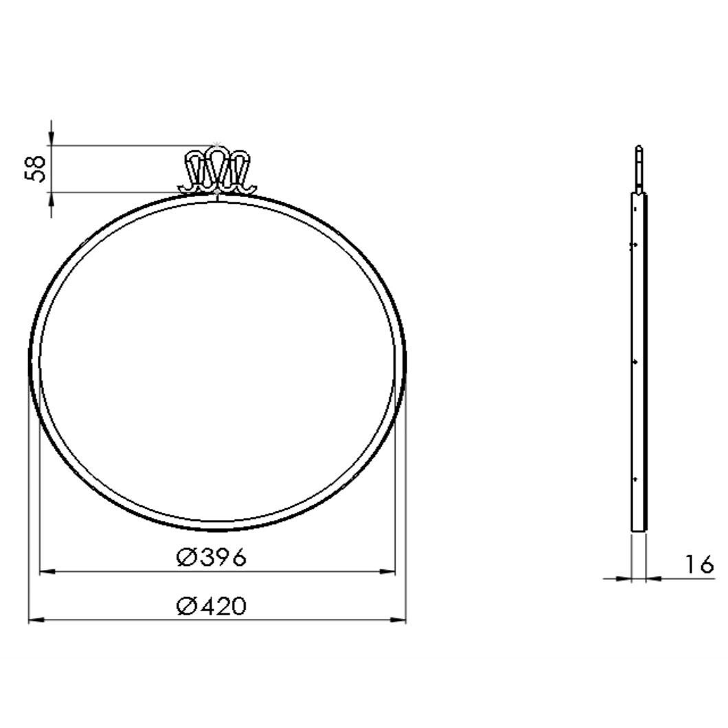 Gio Ponti Randaccio Wall Mirror