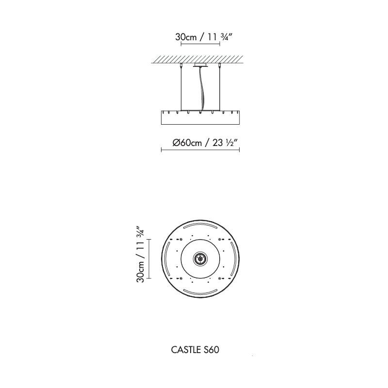 Castle S60 LED Suspension Lamp