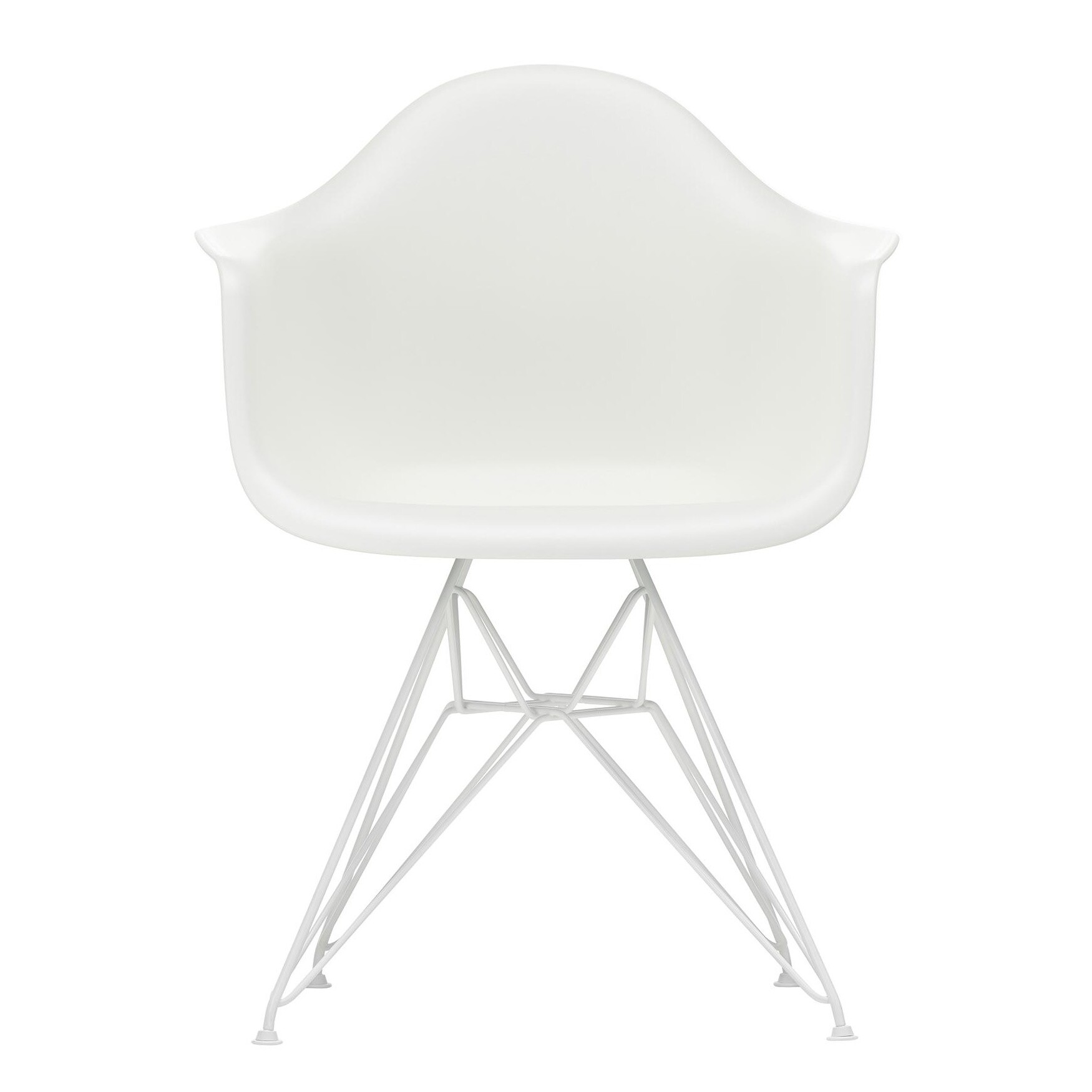 Eames Plastic Armchair DAR White Base