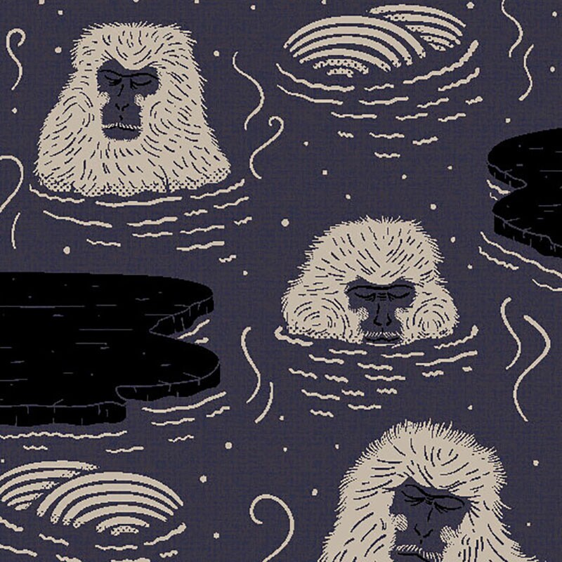 Indigo Macaque Blue Carpet