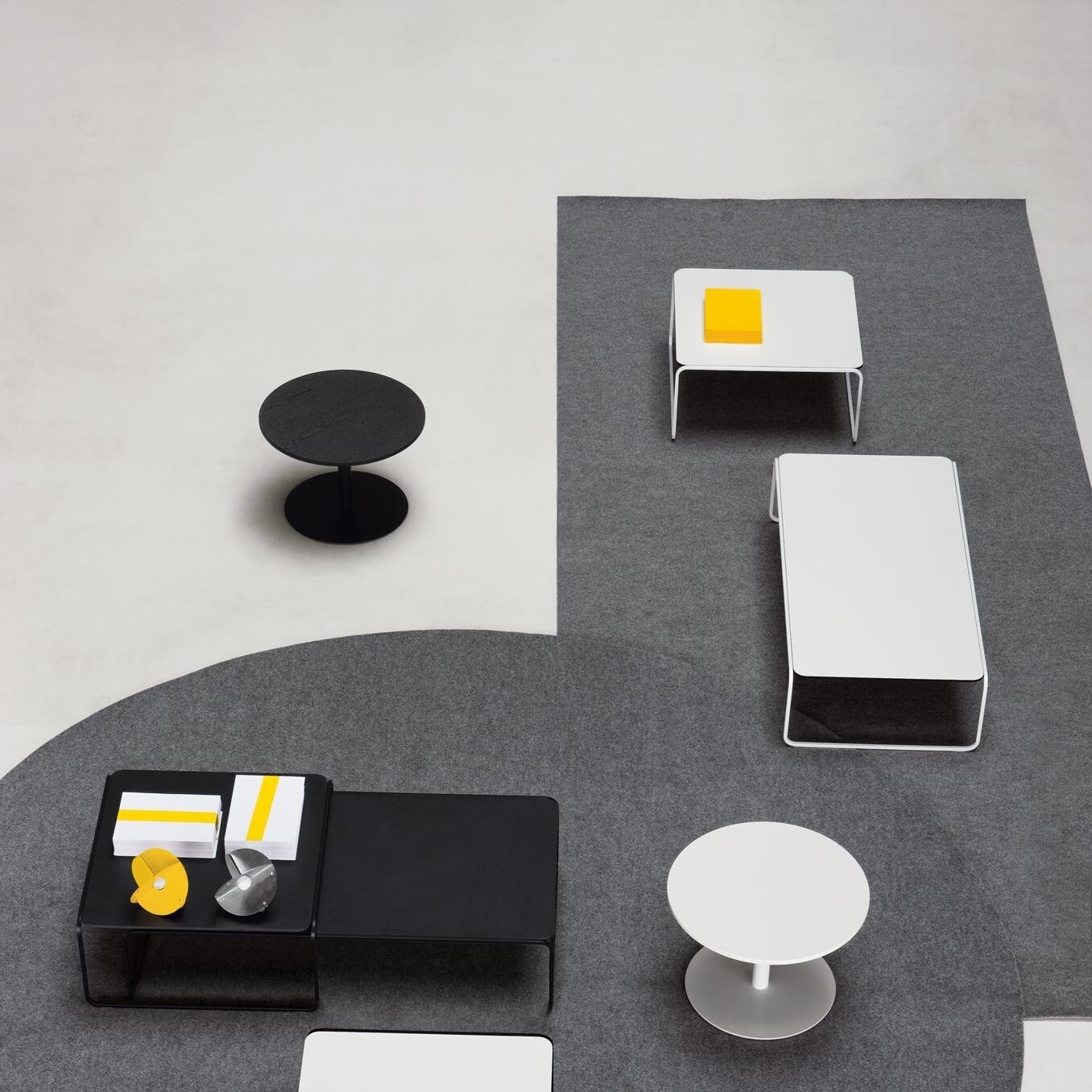 Brio Side Table Frame Black H40cm