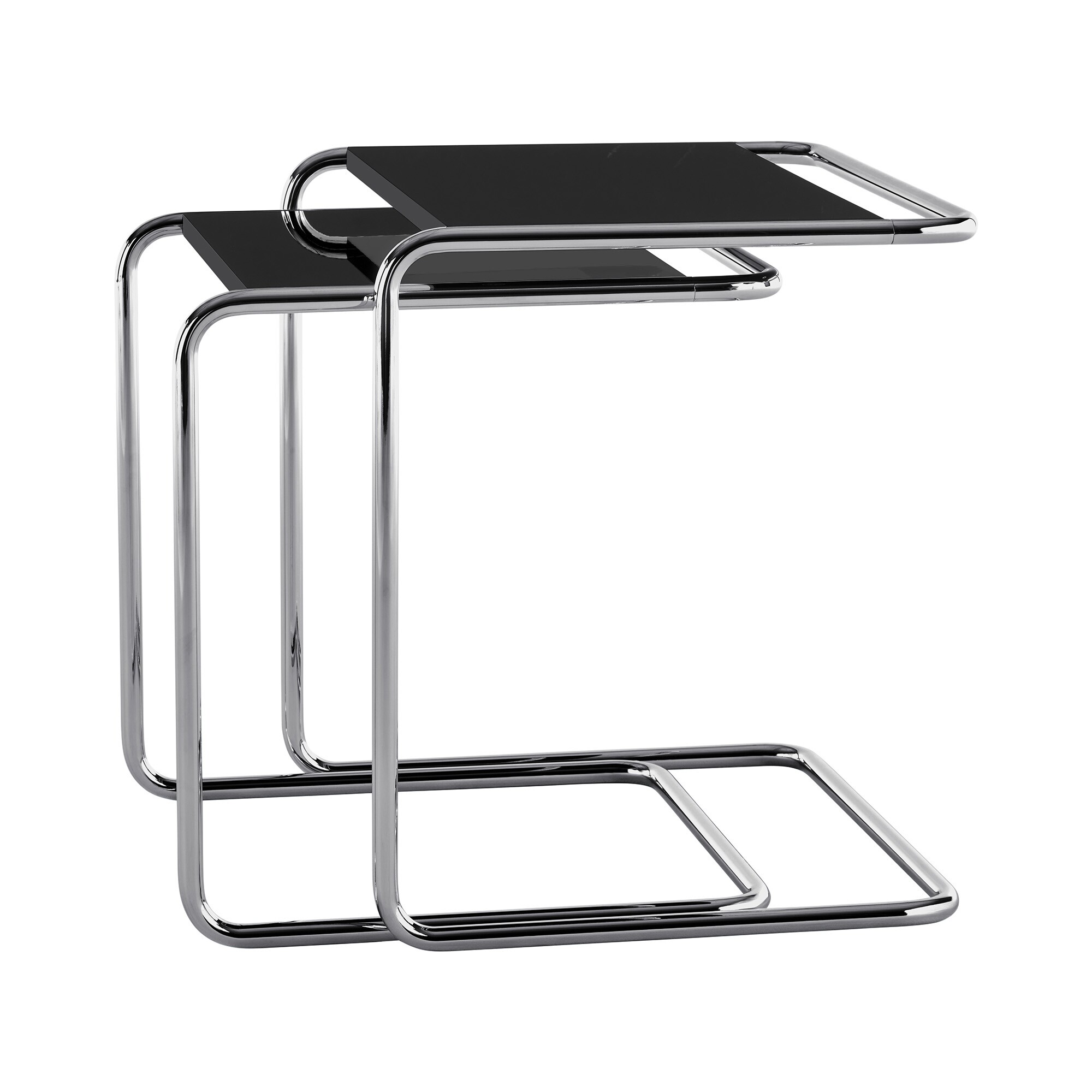 JS. THONET a personal Interpretation by Jil Sander B 97 Serious Side Table Set of 2