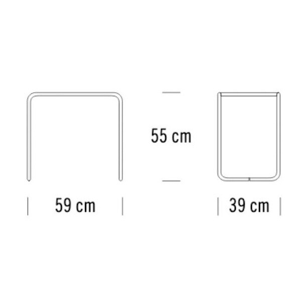 B 9 Side Table Glass