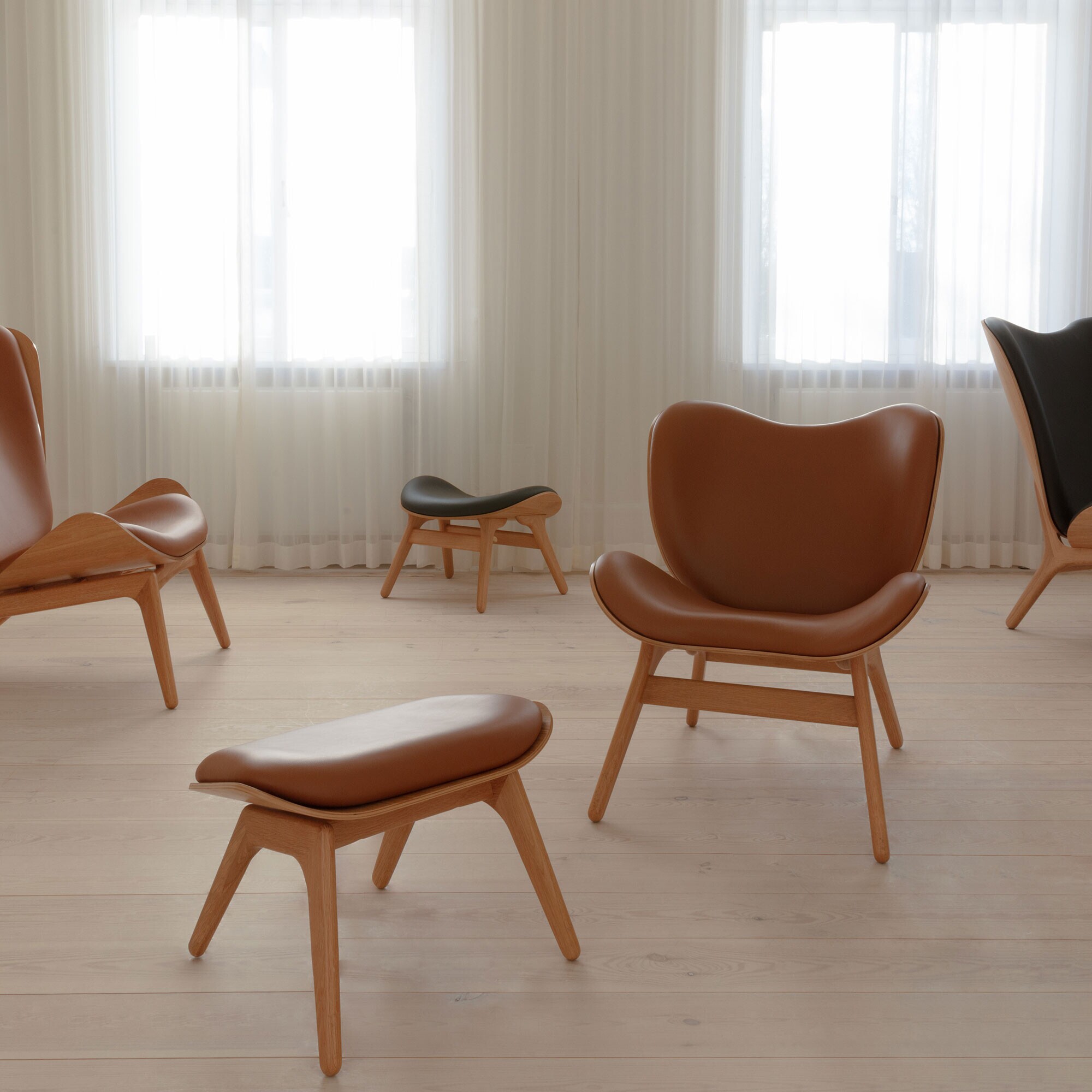 A Conversation Piece Armchair Leather