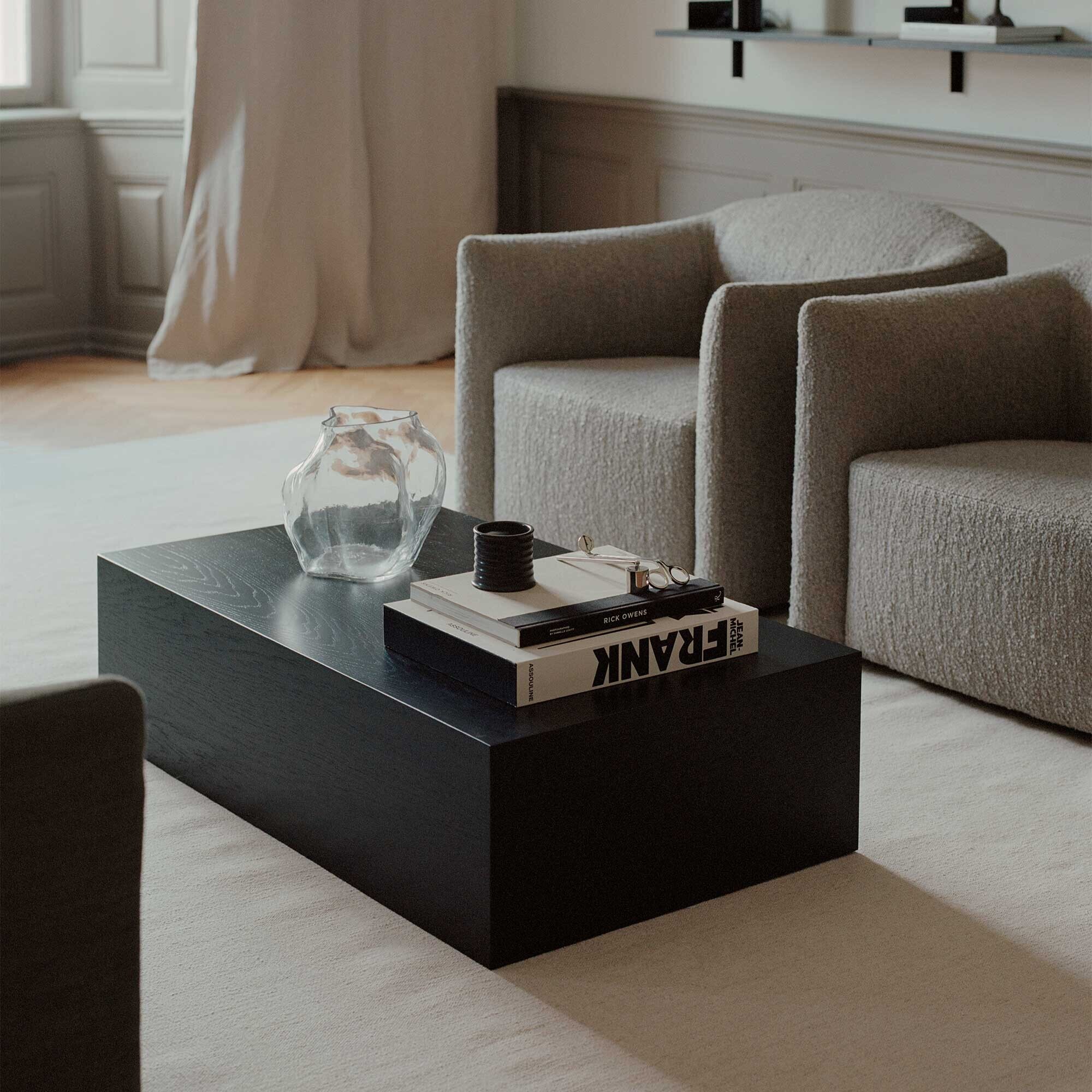 Mass High Coffee Table with Drawer