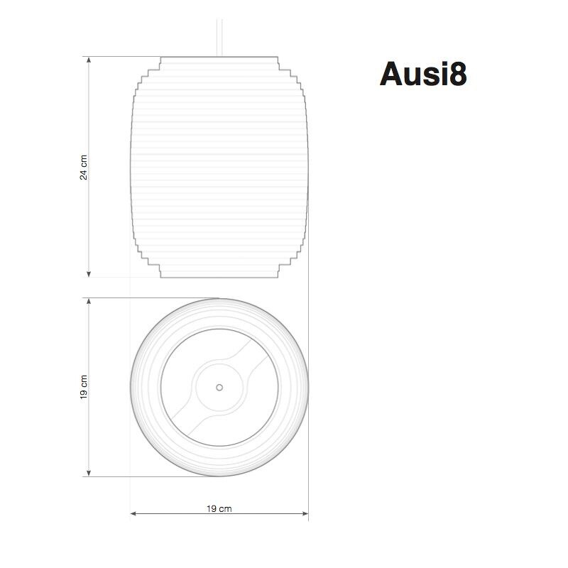 Ausi Suspension Lamp White
