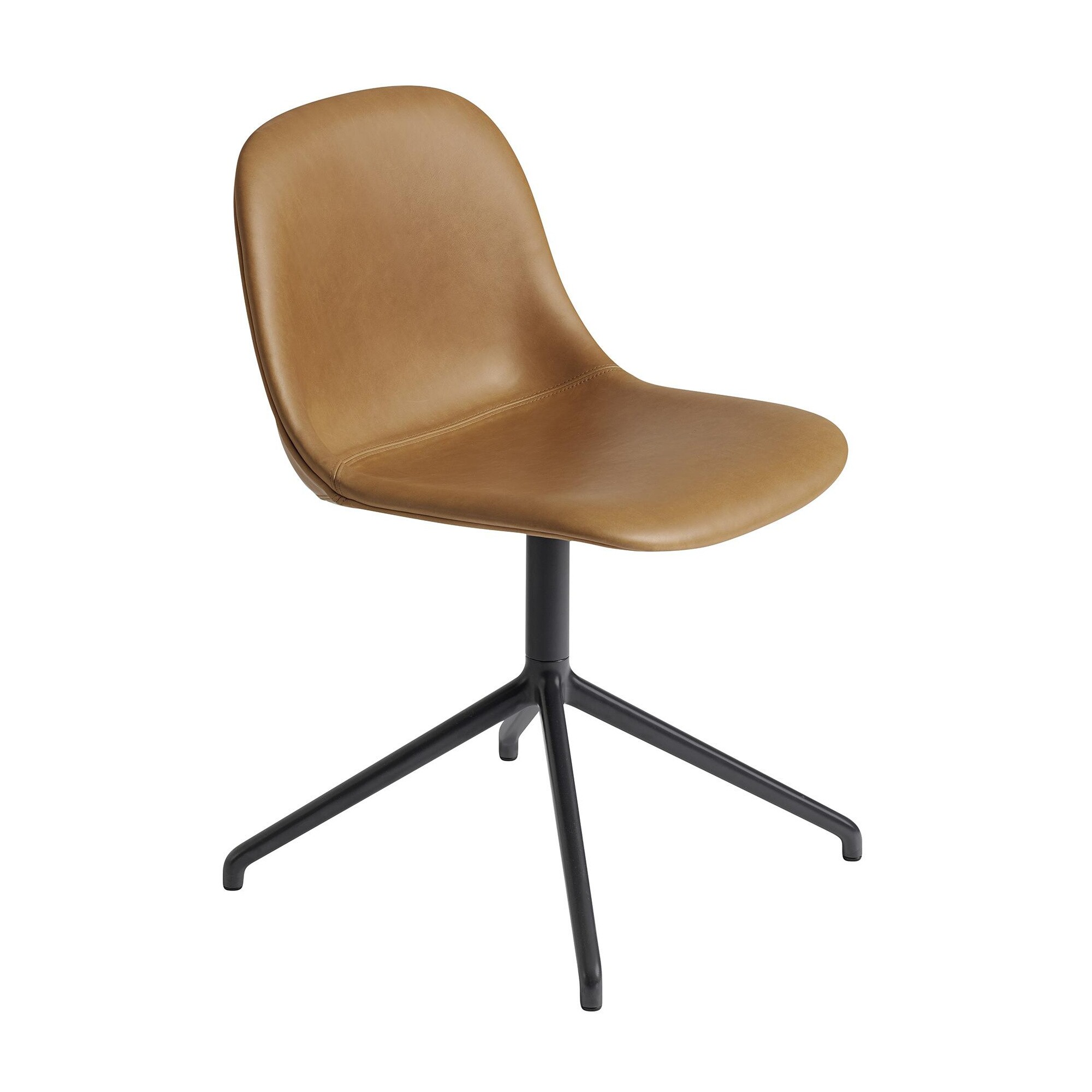 Fiber Side Chair Swivel Base Upholstered