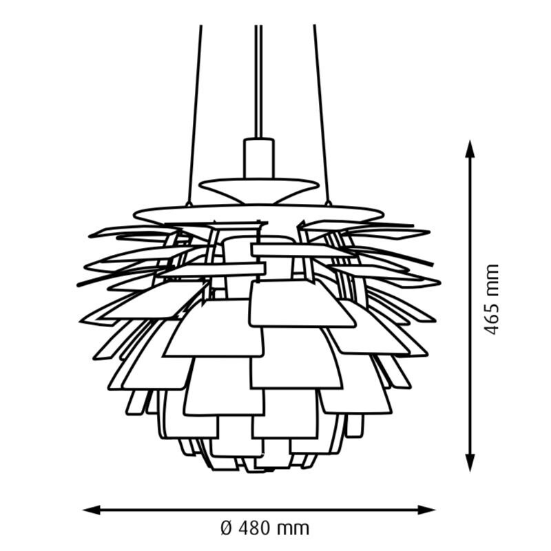 PH Artichoke Suspension Lamp Ø48cm