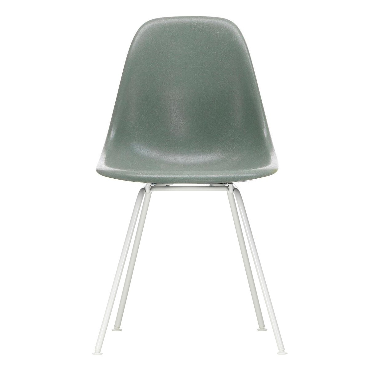 Eames Fiberglass Side Chair DSX White Base