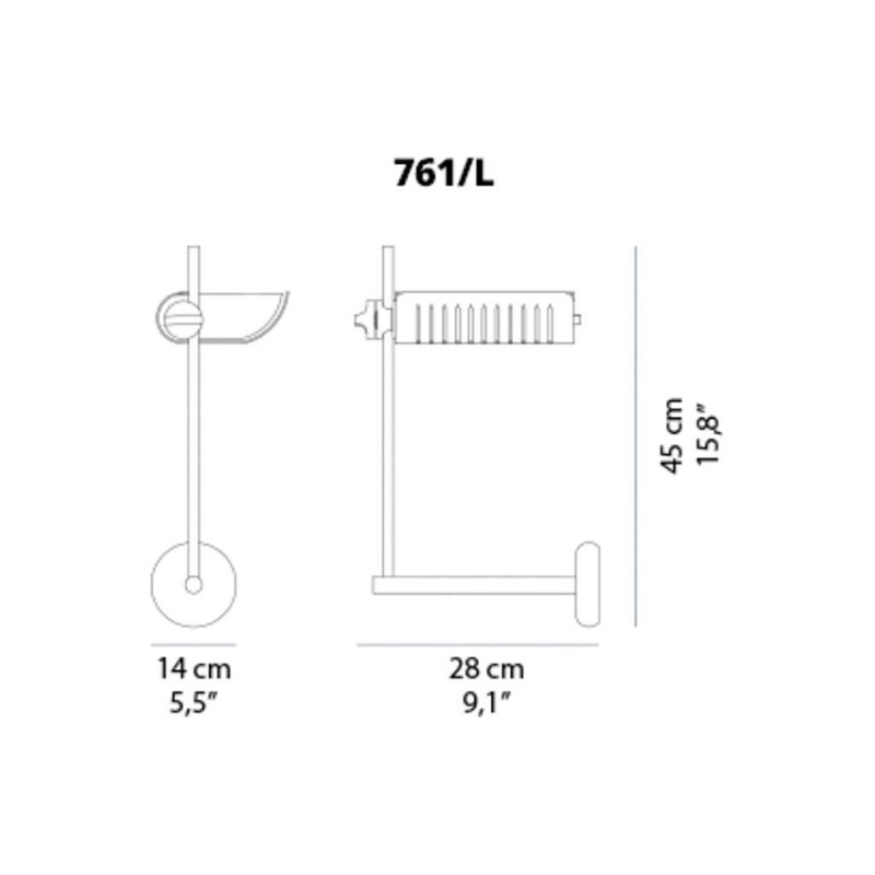 Colombo 761/L LED Wall Lamp