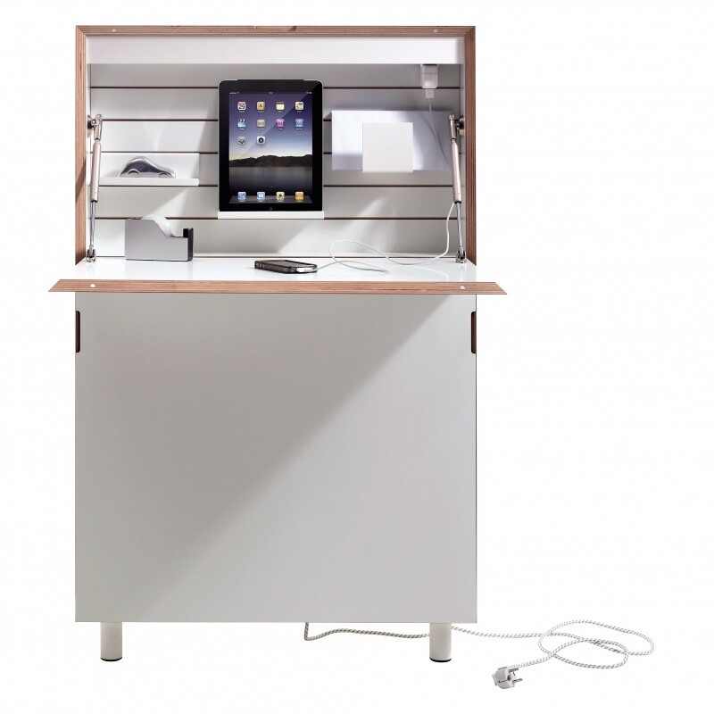 Flatmate Wall Secretary with Birch Edge