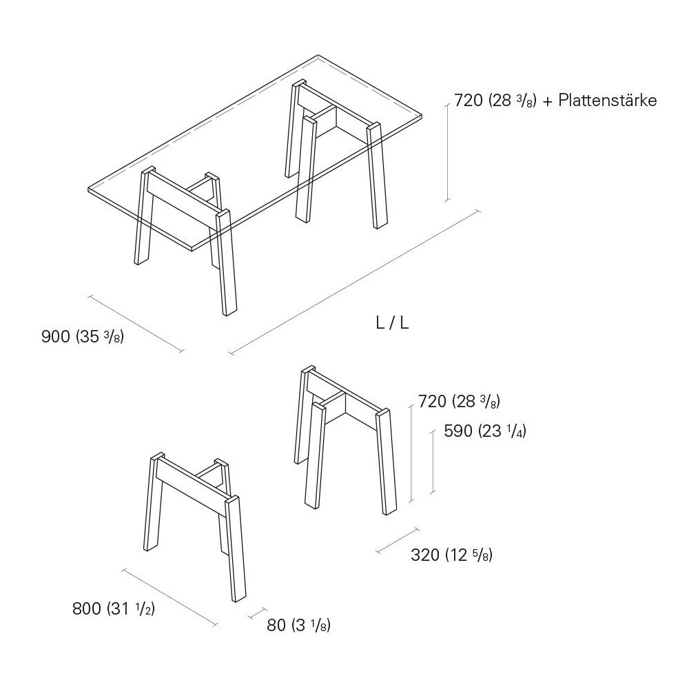 DC08 Basis Dining Table