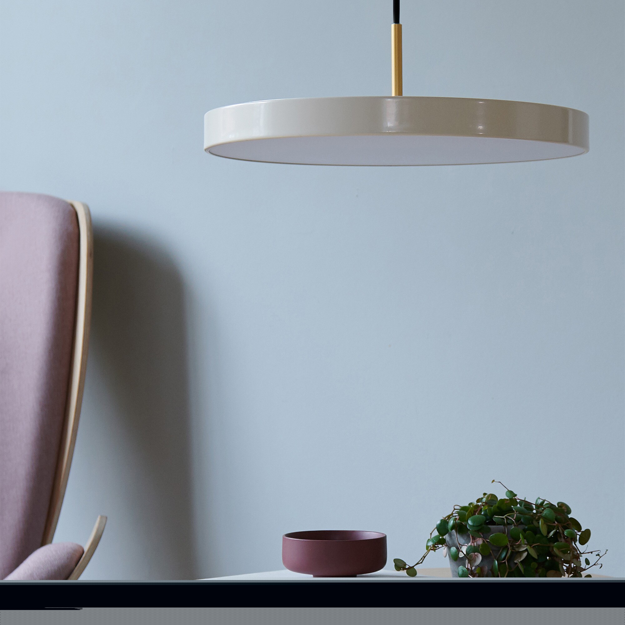 Asteria LED Suspension Lamp Brass