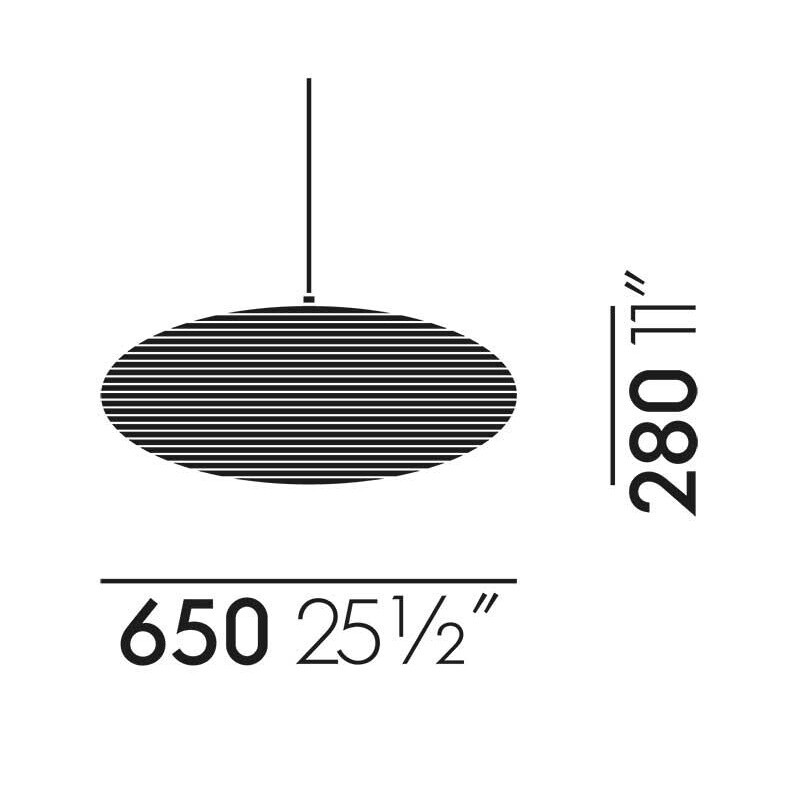 Akari A Suspension Lamp oval