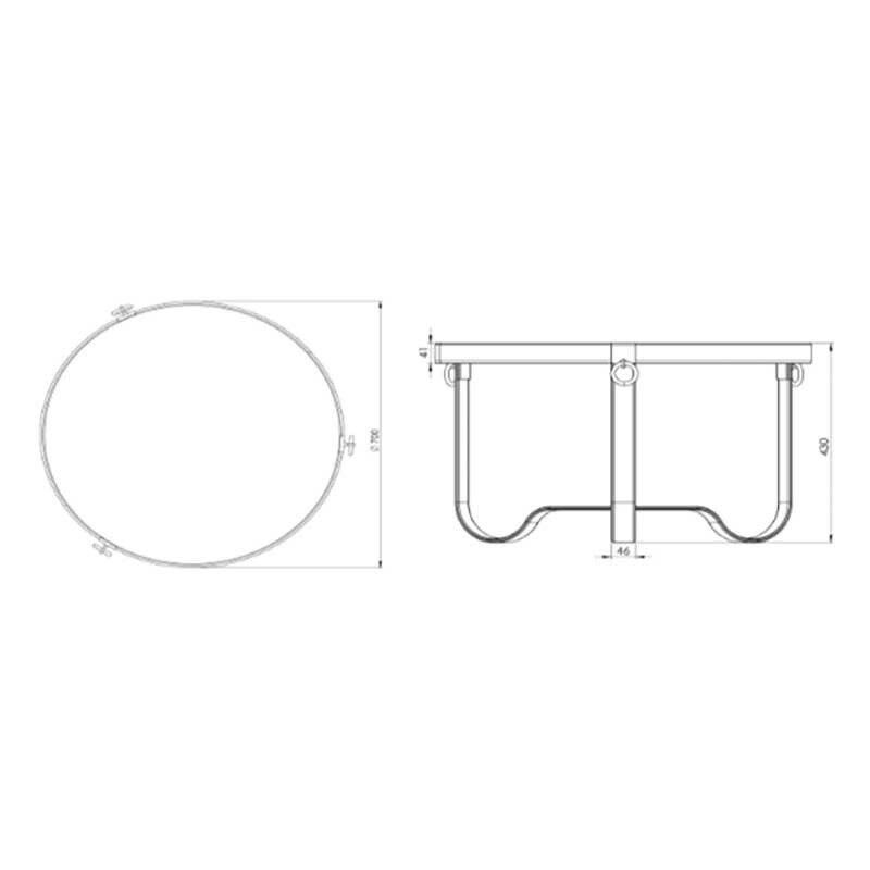 Adnet Coffee Table Ø 70cm