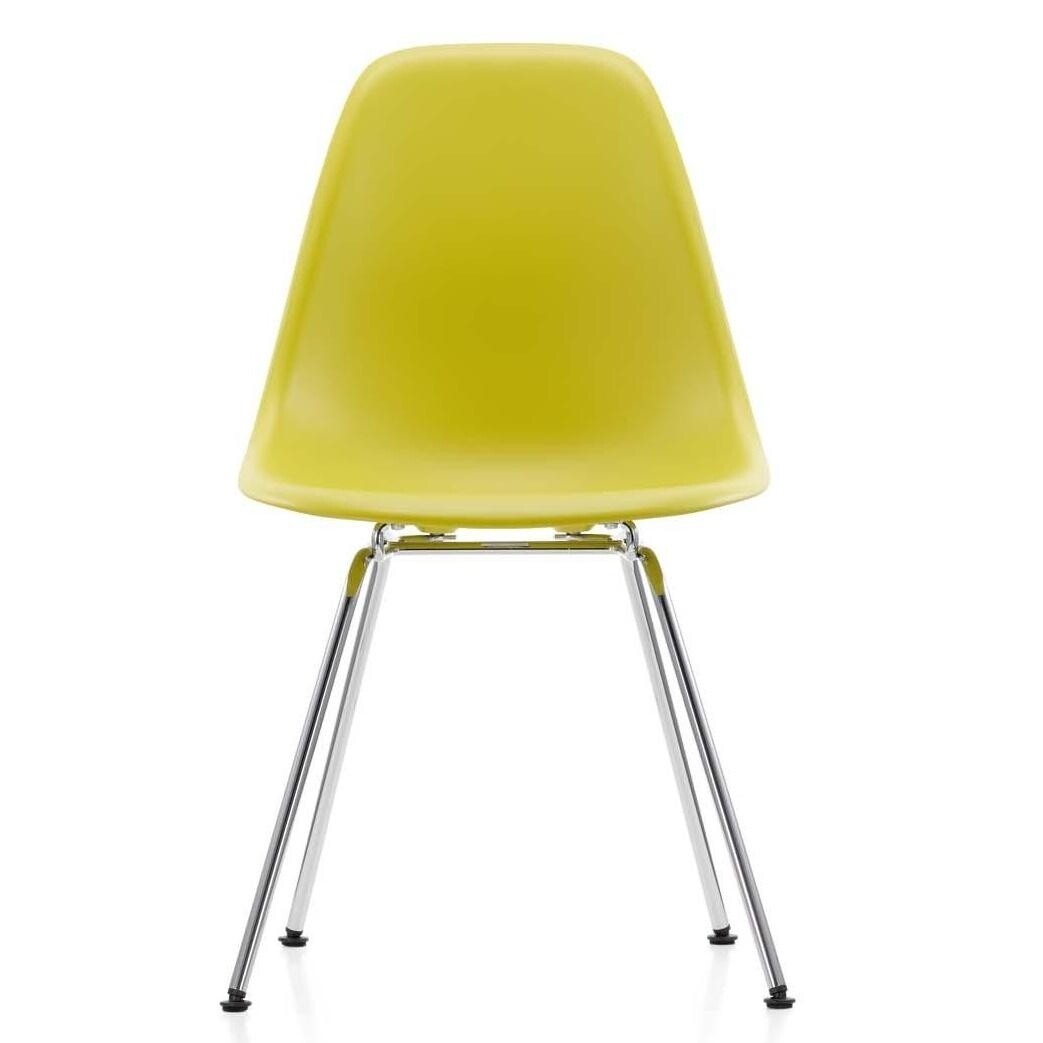 Eames Plastic Side Chair DSX RE Chromed Base