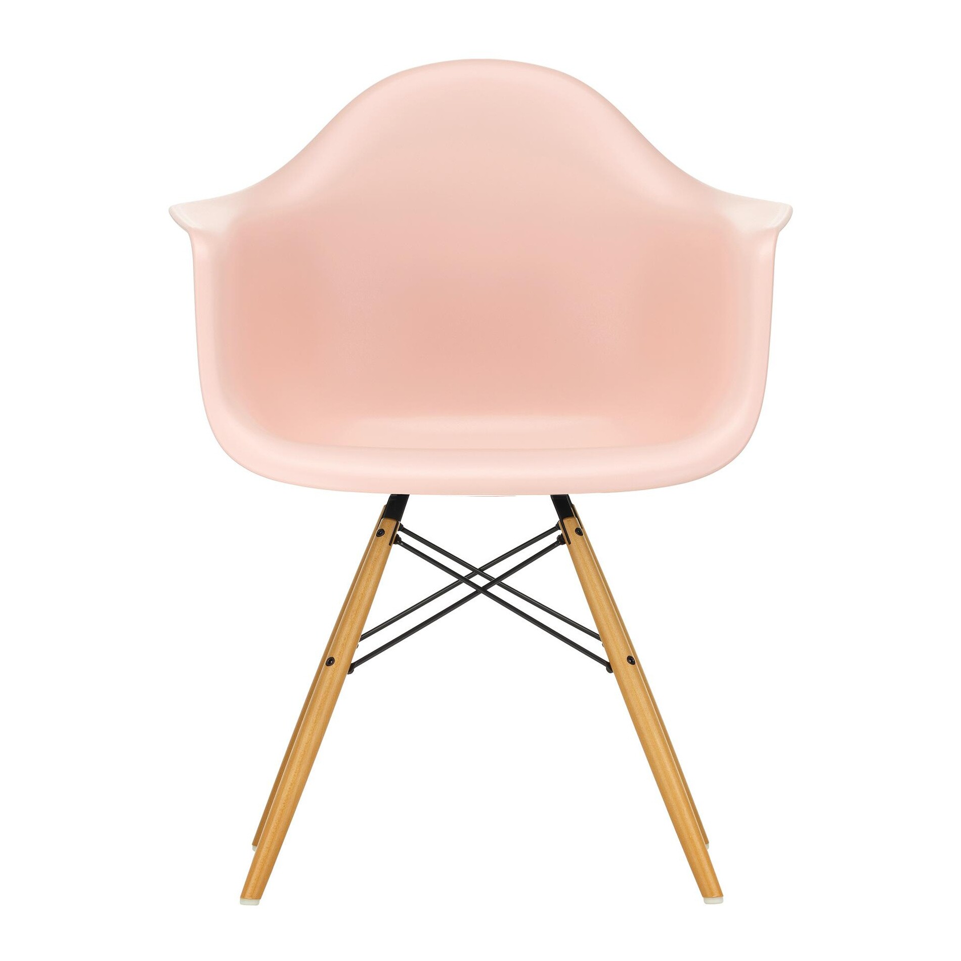 Eames Plastic Armchair DAW RE Golden Maple Base