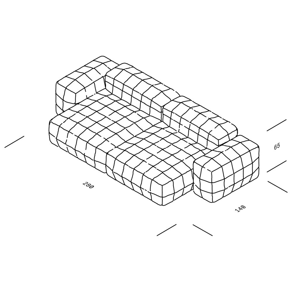 Henn 03 Sofa 280x140cm