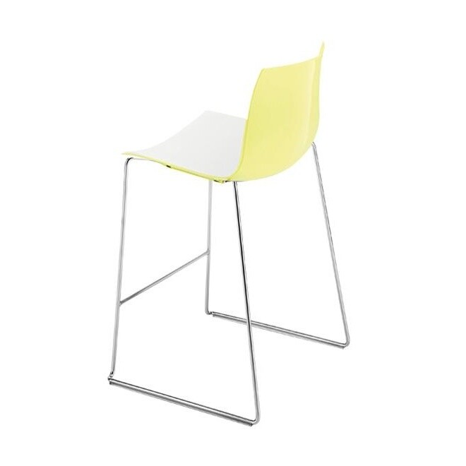 Catifa 46 0474 Bar Stool Low Bicolour Chrome