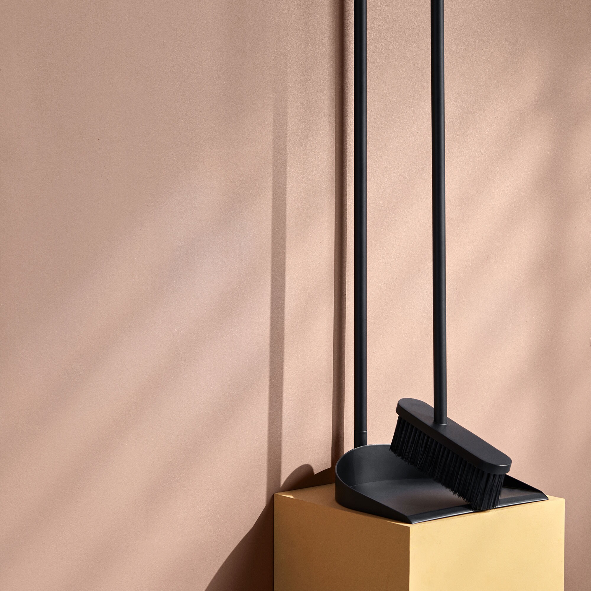 Cane Broom with dustpan