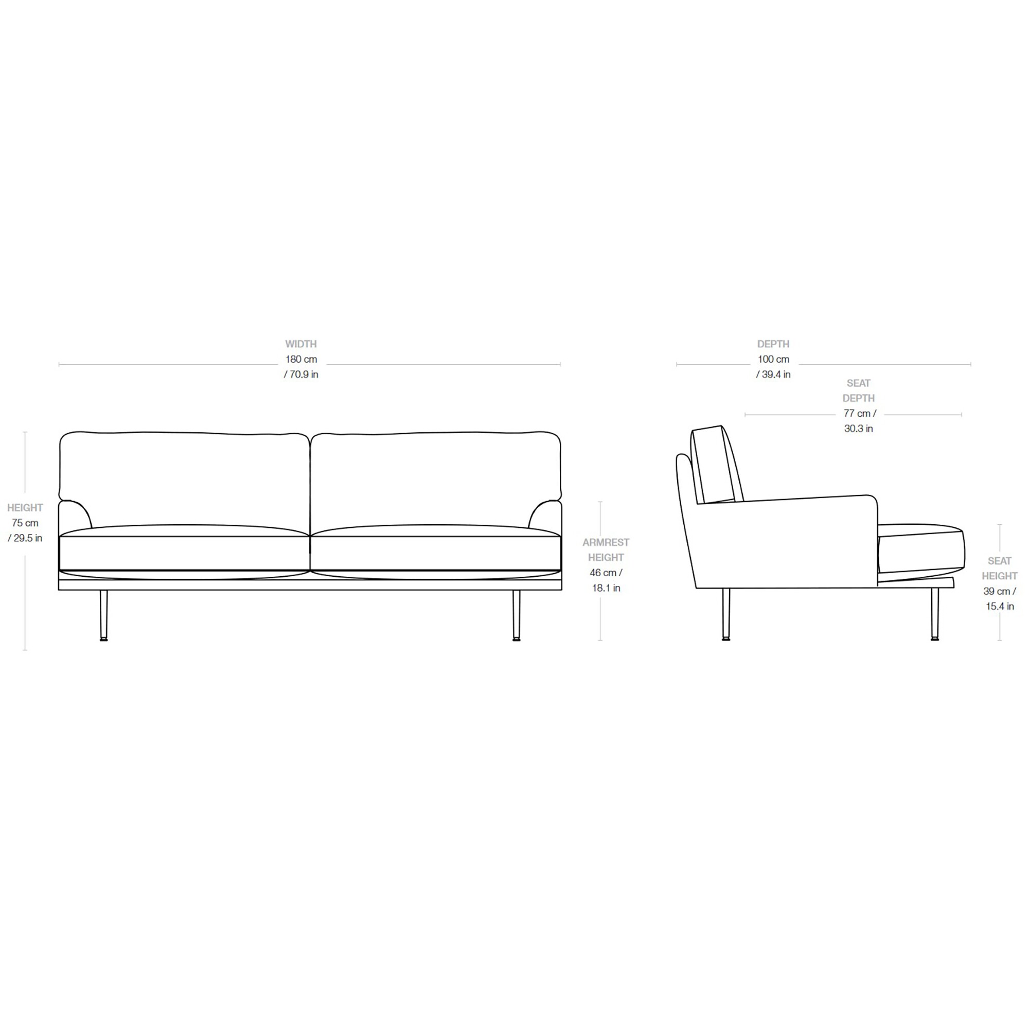 Flaneur 2-Seater Sofa