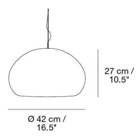 Fluid Suspension Lamp L Ø42cm