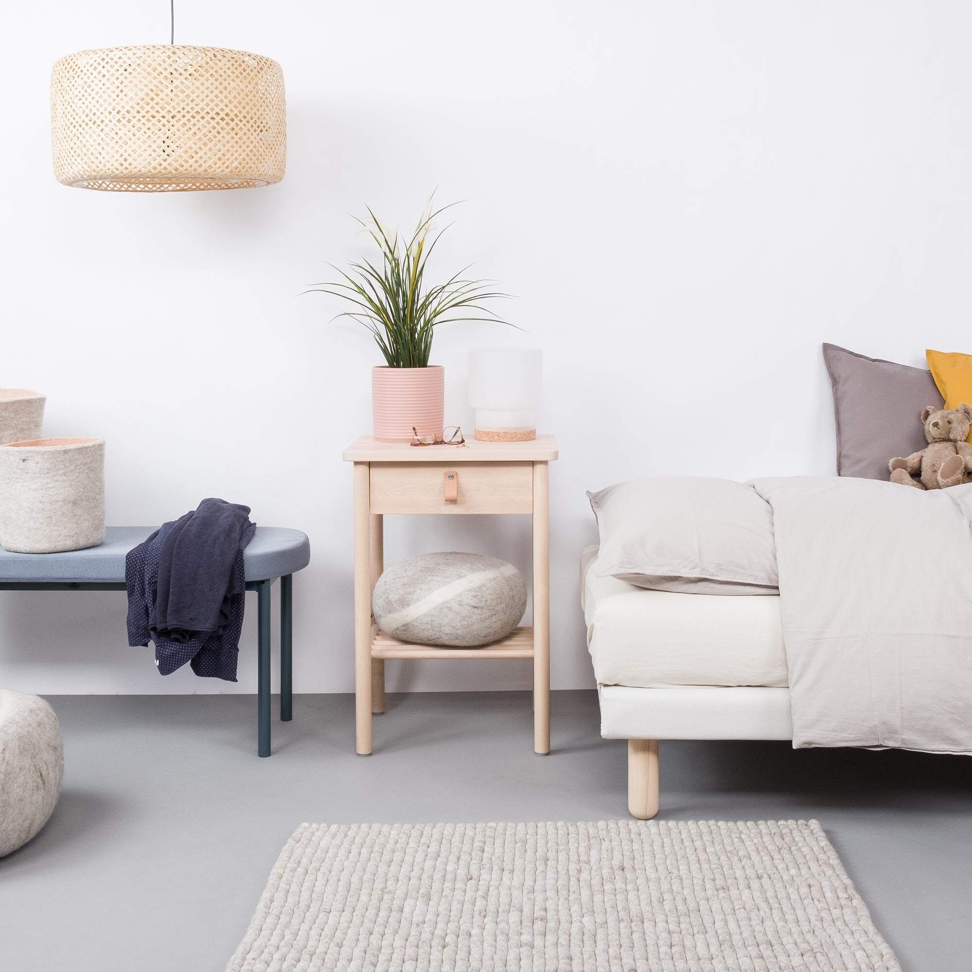 Béla Felt Ball Rug rectangular