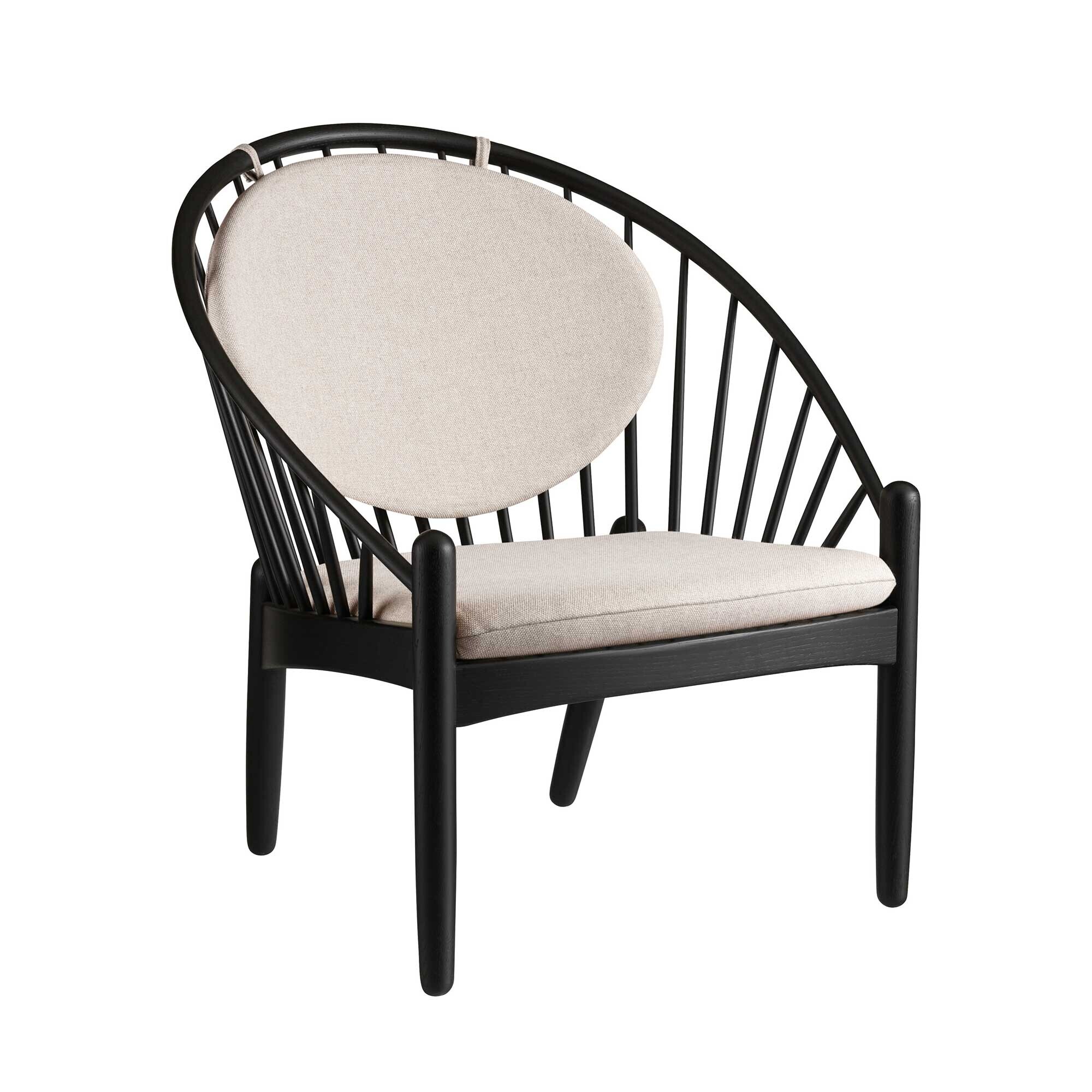 J166 Jørna Armchair Fabric Black Base