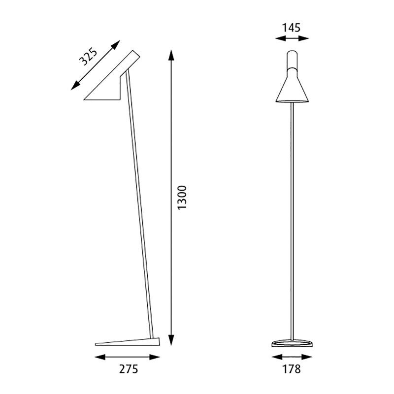 AJ Floor Lamp Stainless Steel