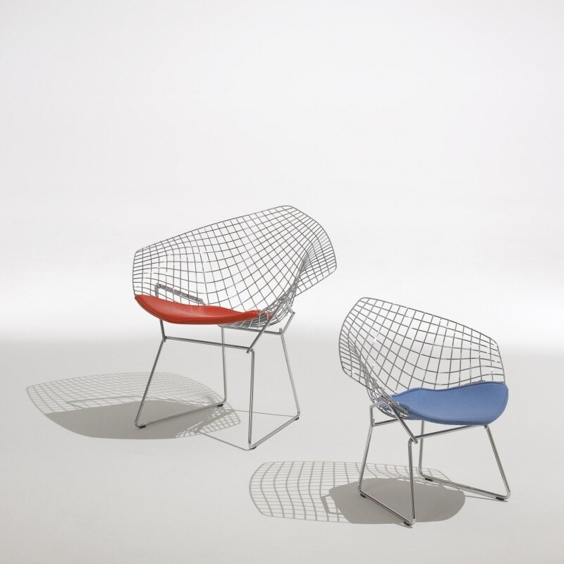Bertoia Diamond Easy Chair With Seat Cushion