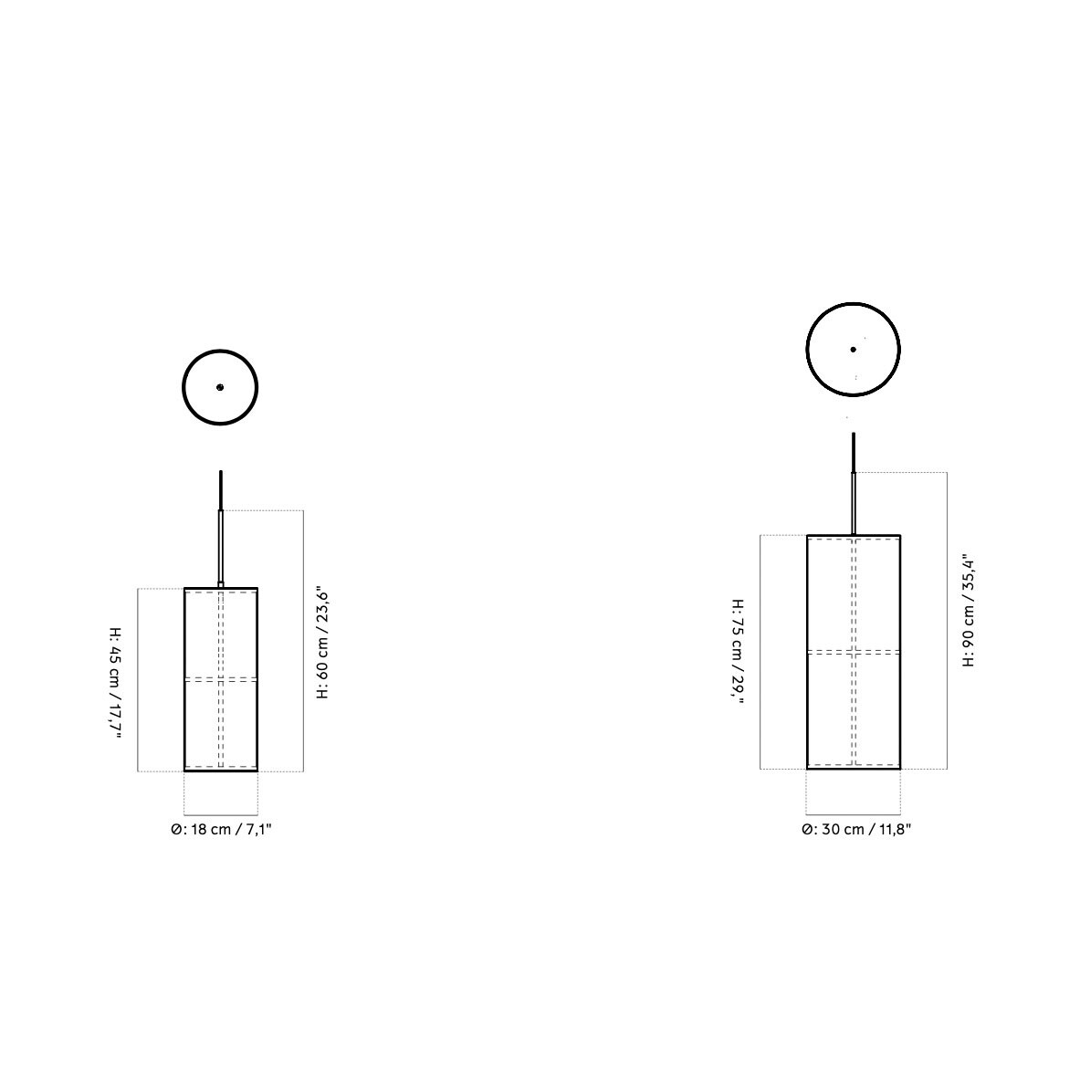 Hashira Suspension Lamp