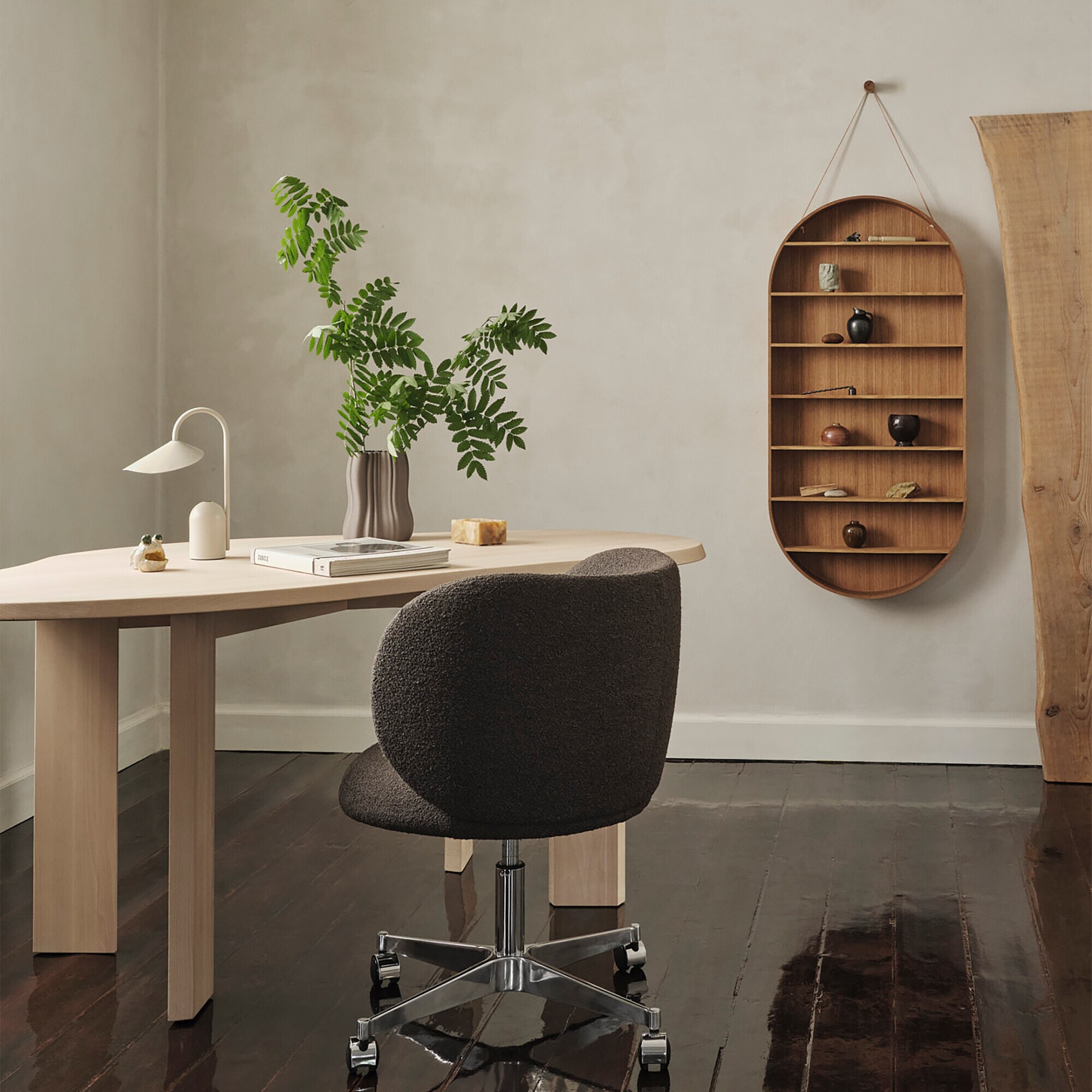 Oval Dorm Wall Shelf