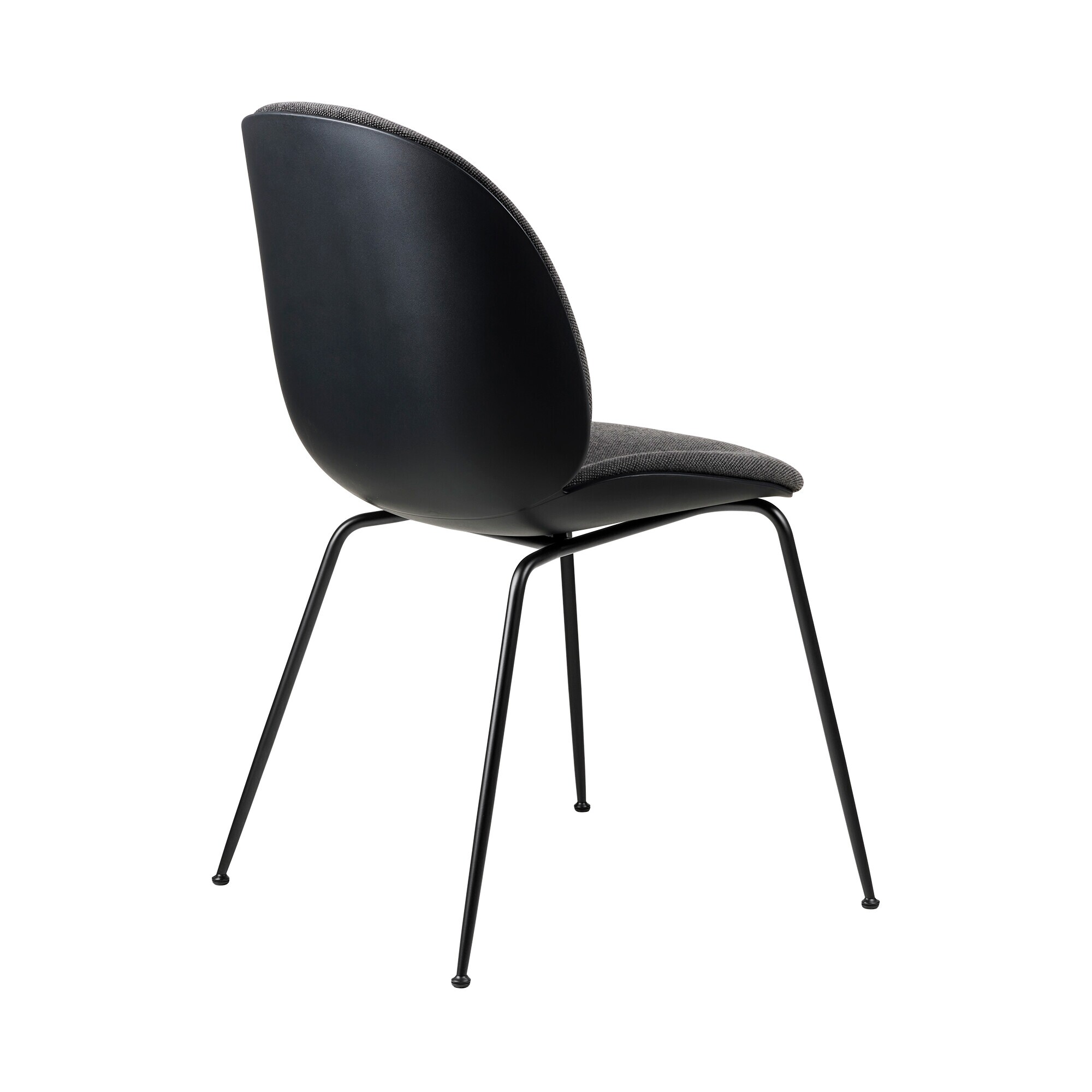 Beetle Dining Chair Front Upholstered Base Conic