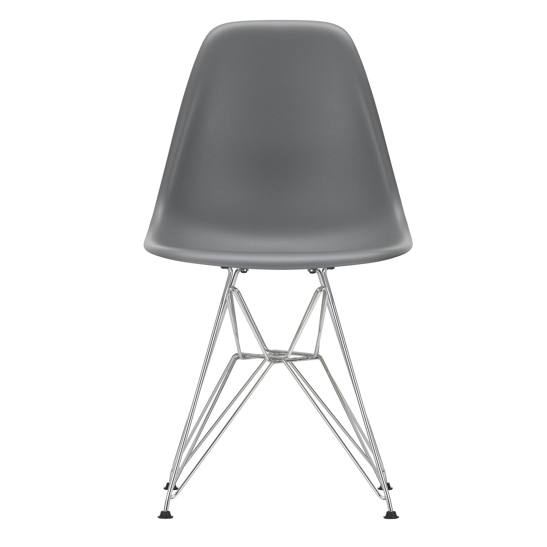 Eames Plastic Side Chair DSR RE Chromed Base