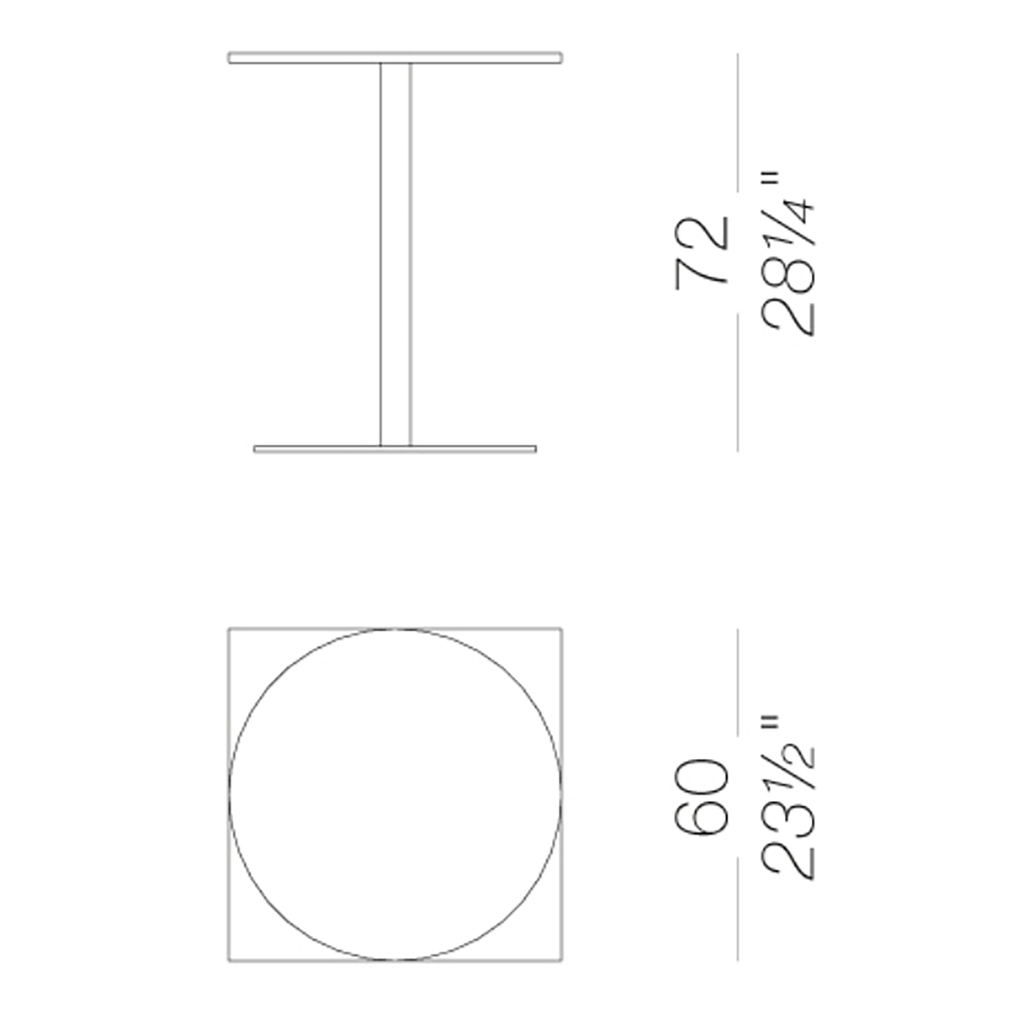 Brio Bistro Table Square H72cm