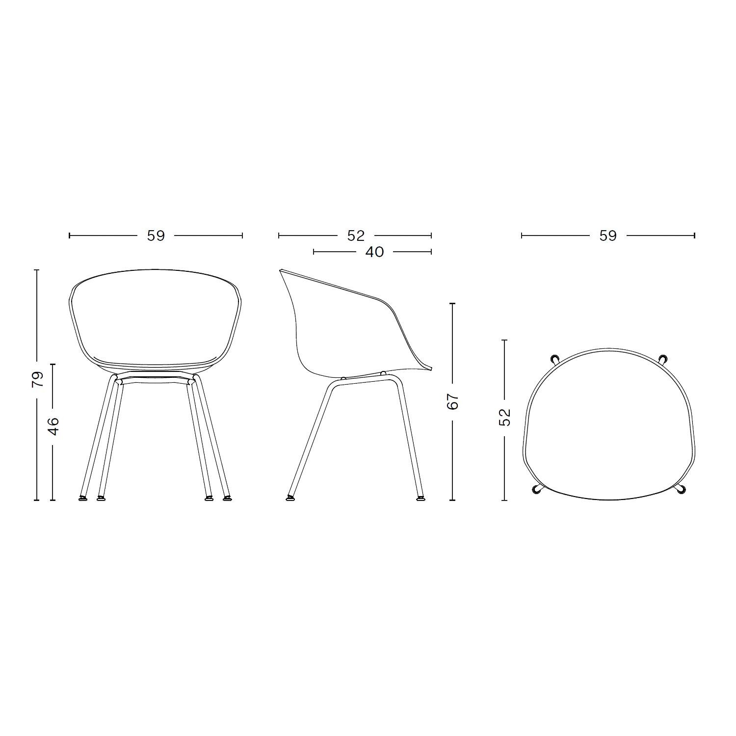 About a Chair AAC 26 2.0 Black Base