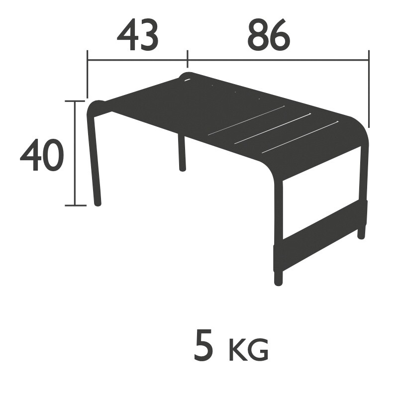 Luxembourg Side Table/Garden Bench