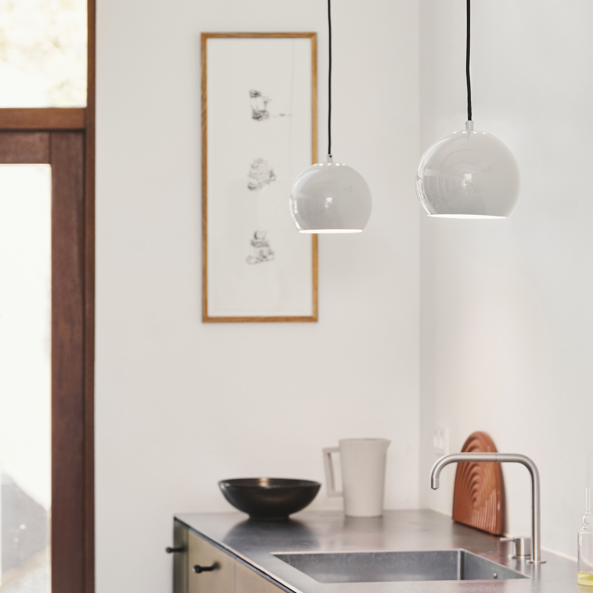 Ball Suspension Lamp Ø18cm Glossy