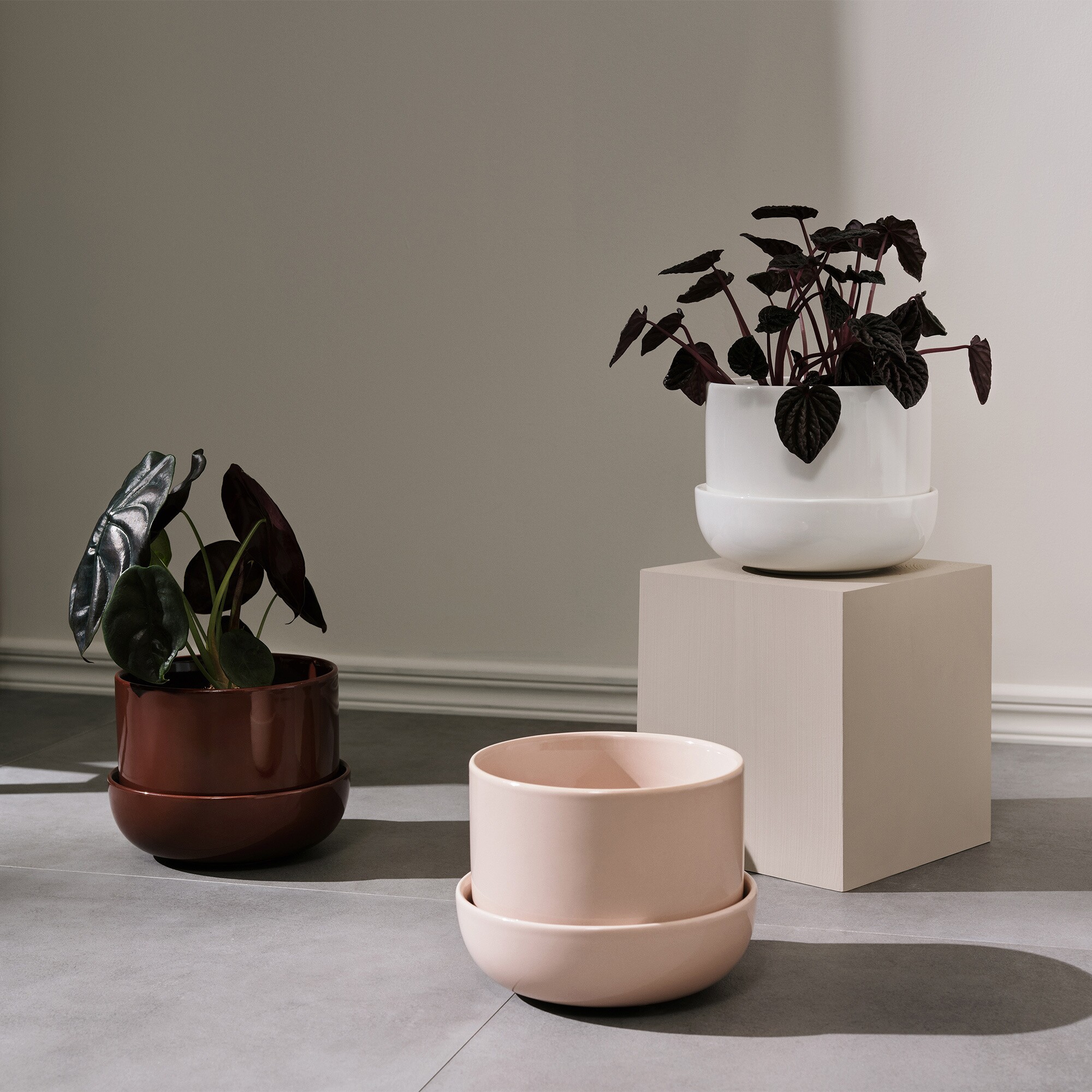 Nappula Plant Pot with Saucer 170x130mm
