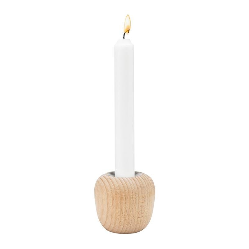 Ora Candle Holder Beech Wood