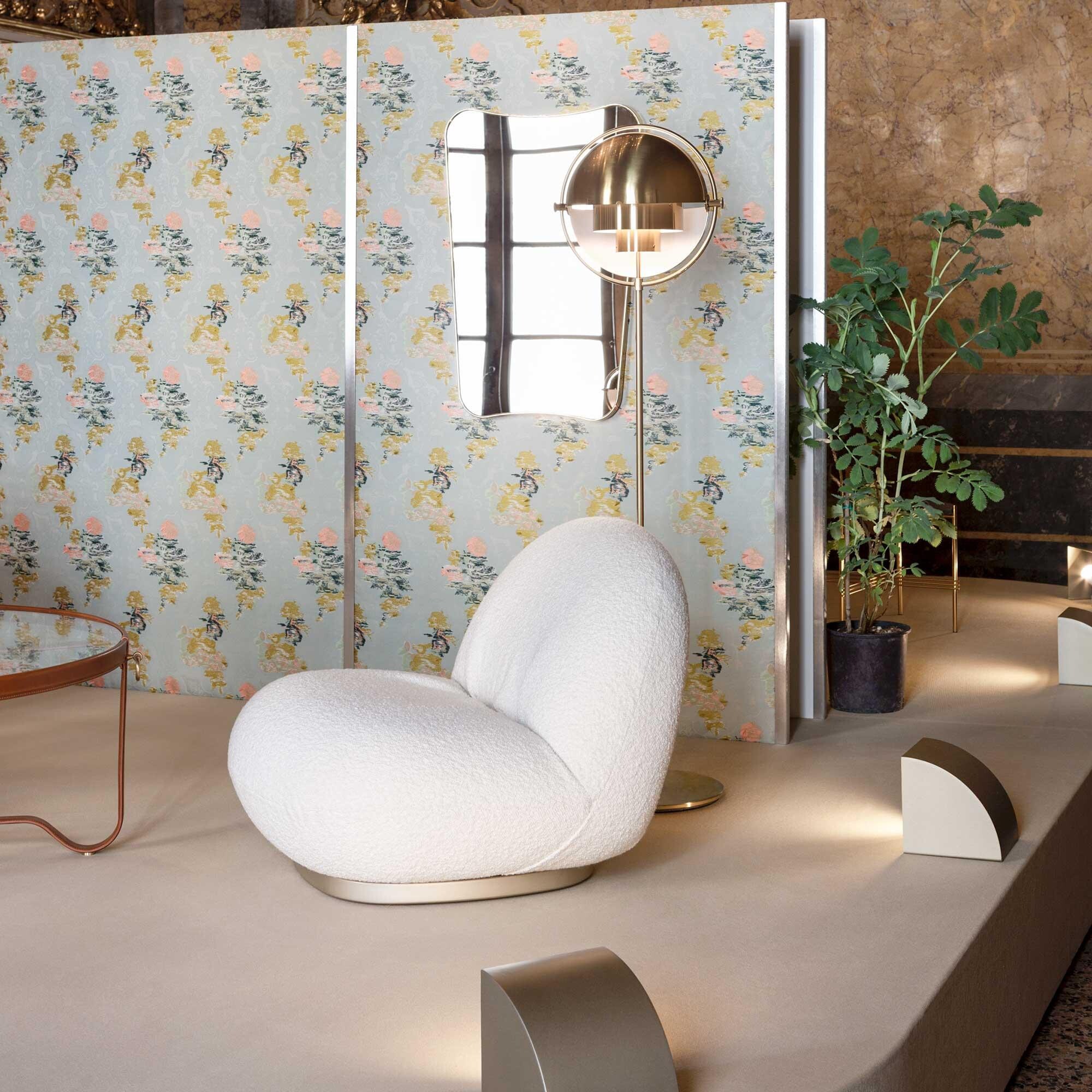 Pacha Lounge Chair Frame Pearl Gold