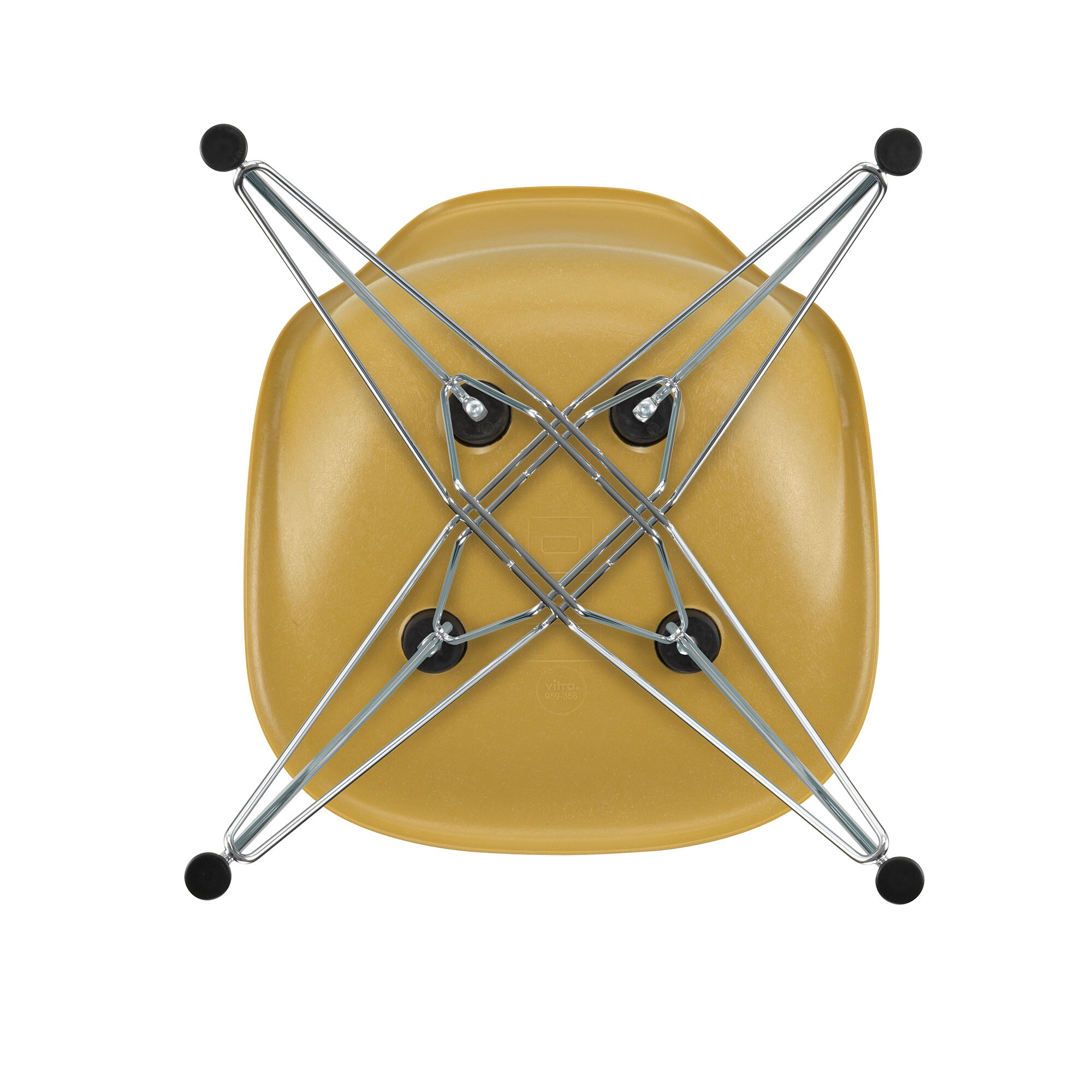 Eames Fiberglass Side Chair DSR Chromed Base